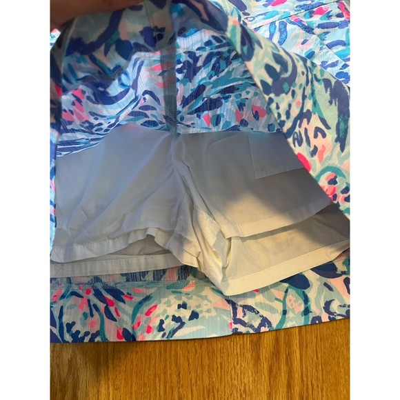 Lily Pulitzer Blue Pink Skort Size 4 - Picture 3 of 9